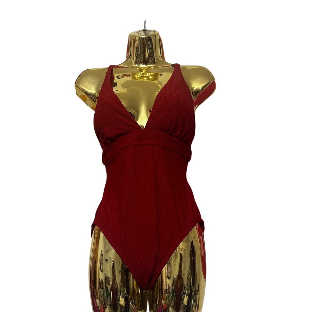 New Time and Tru Women's One-Piece Swimsuit - Size S‎ (4-6) - Red